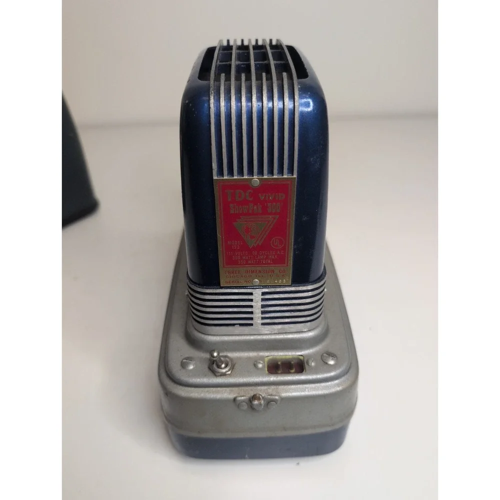 Vintage TDC VIVID SHOWPAK 300 Slide Projector Model 123, Made In The USA